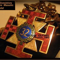Barrie Consistory Masonic Medal 32 Degree Medallion THIRTY TWO