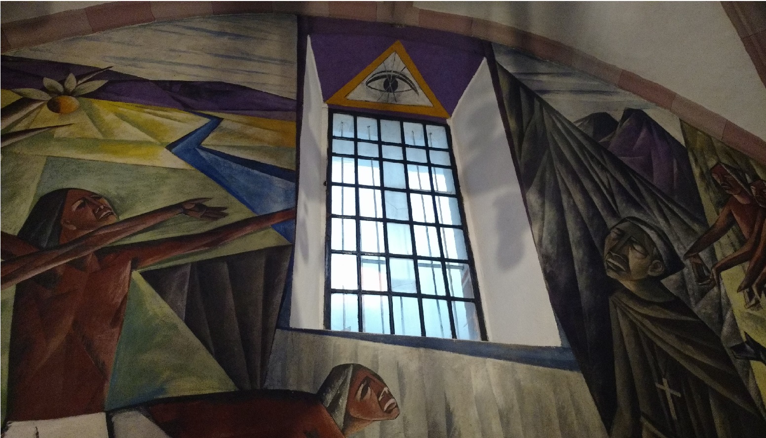 All seeing eye in a mexican church